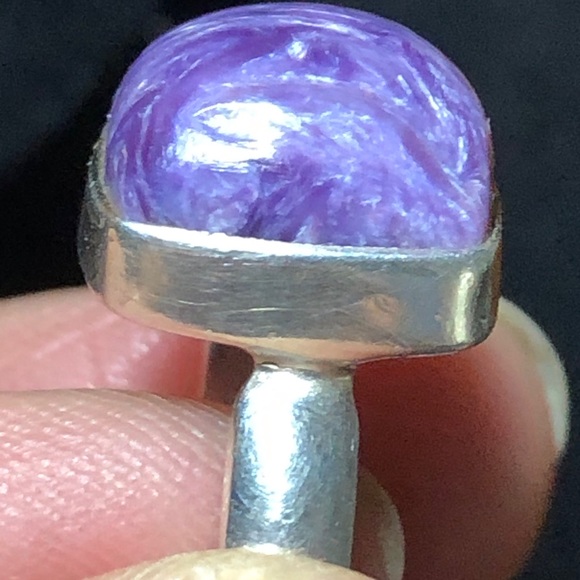 Charoite and Sterling Ring - Picture 4 of 6